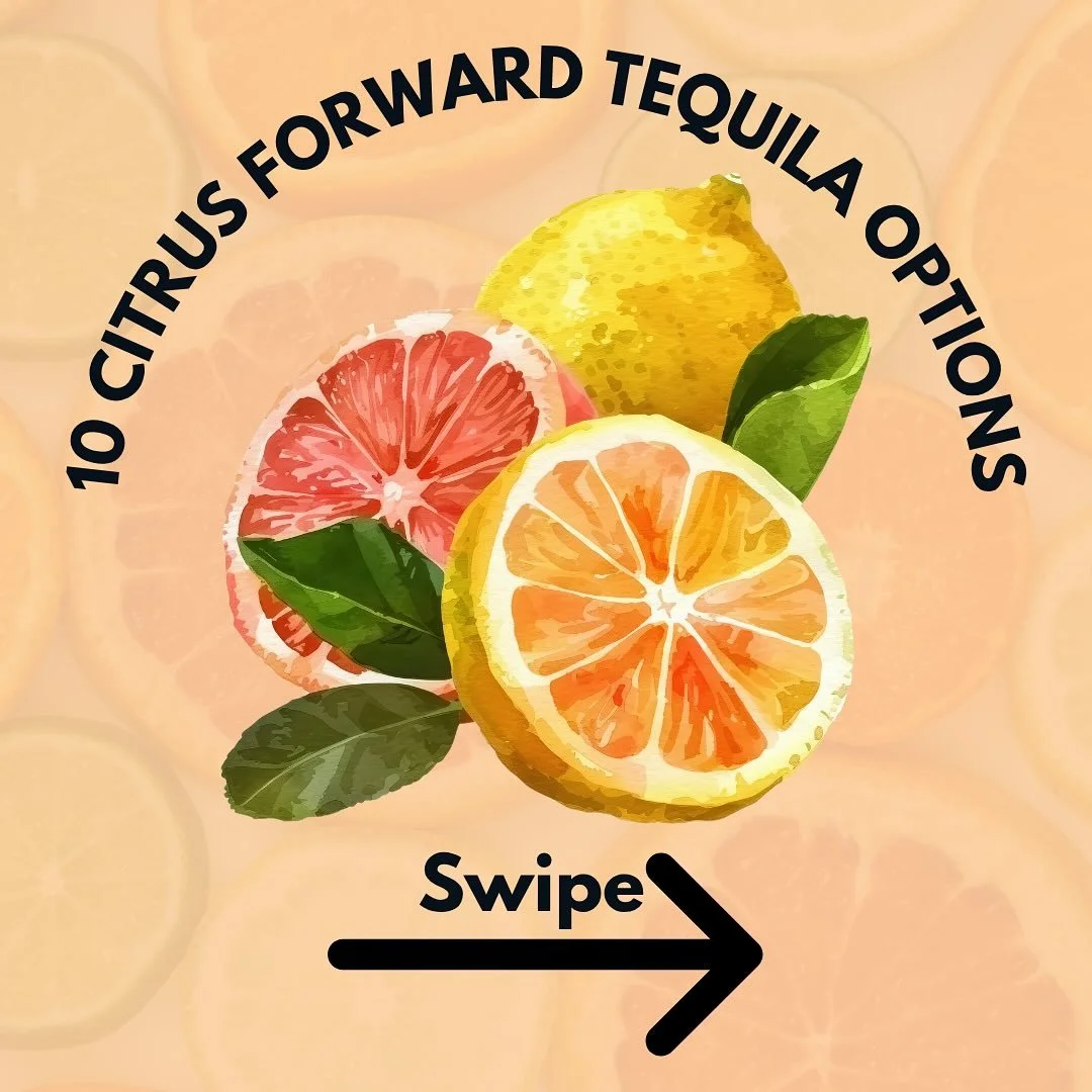 Bright, zesty, and bursting with citrus flavor! Check out these ten options if you&rsquo;re looking for a citrus forward tequila! 
@eltesorotequila Blanco
@elmexicanotequila Blanco
@elbandidoyankee Plata 47
@donvicentetequila Fuerte Blanco
@tequilata
