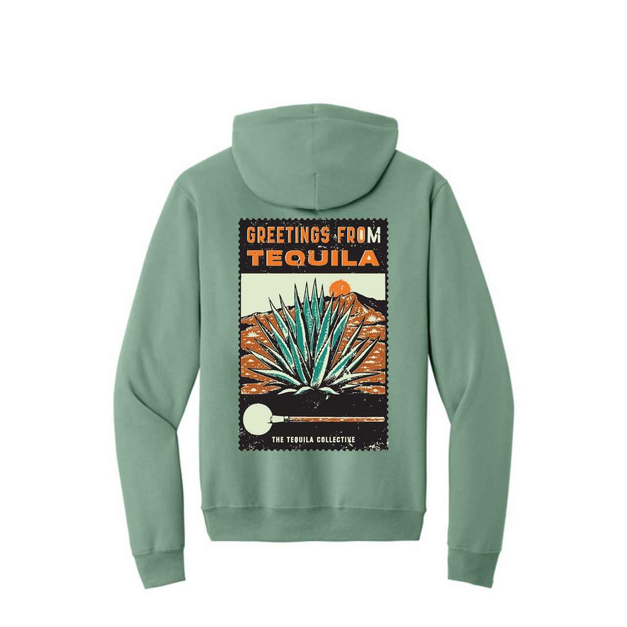 Agave - Postage Stamp Hooded Sweatshirt