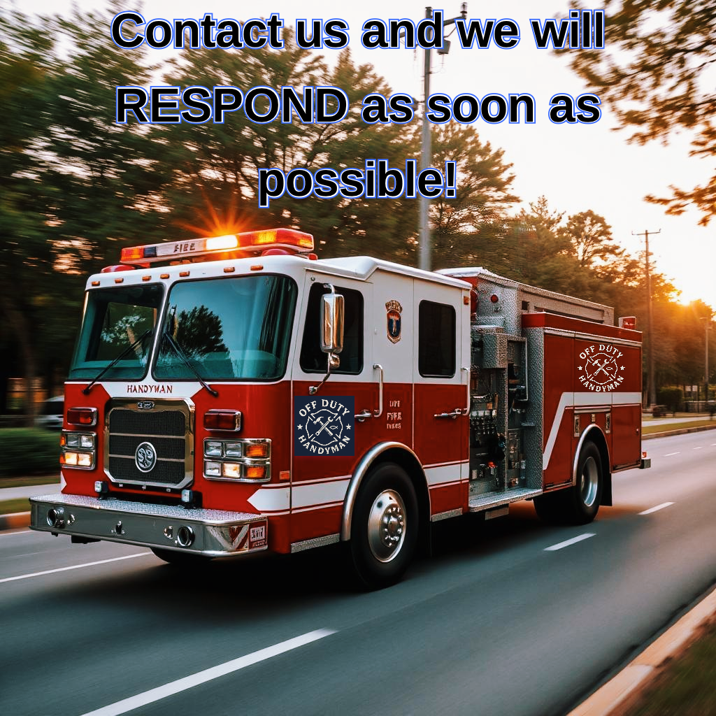Call Off Duty Handyman and we will respond to your handyman needs as soon as possible!