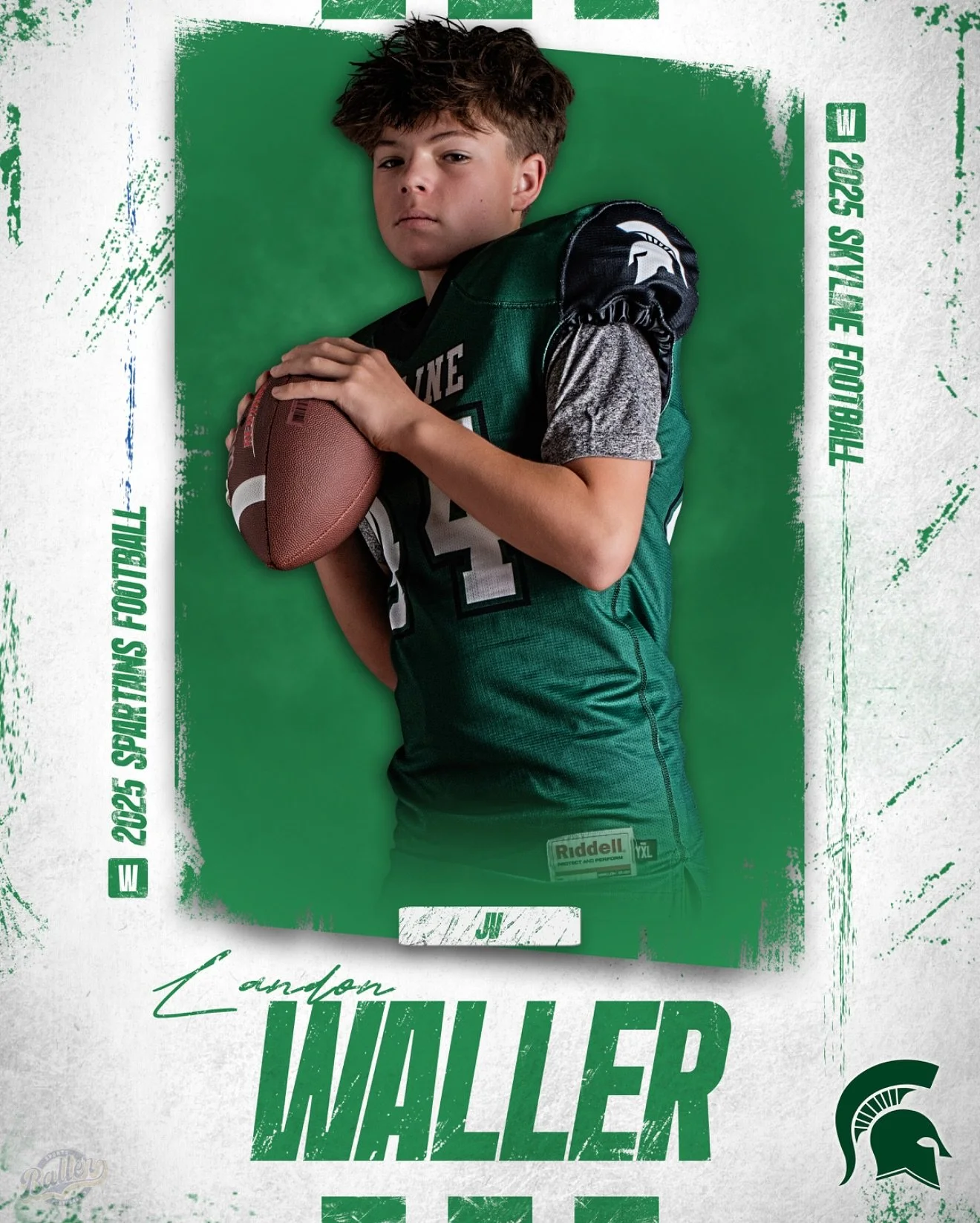 #44 🏈 Landon Waller, Linebacker and Defensive End. 

Skyline Youth Football JV 2025!