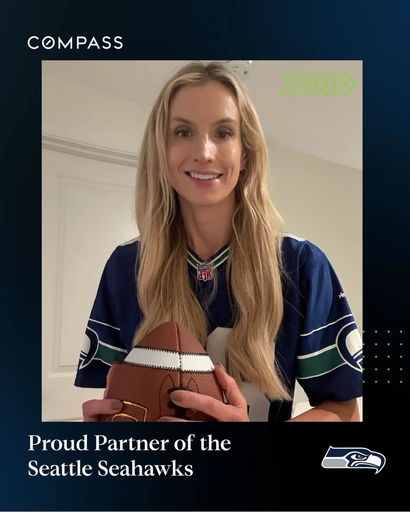 Is everyone excited for the big game against the 49ers today?? Let's go Seahawks! 💙💚 🏈 

#agentsofcompass #proudsponsor #seattleseahawks