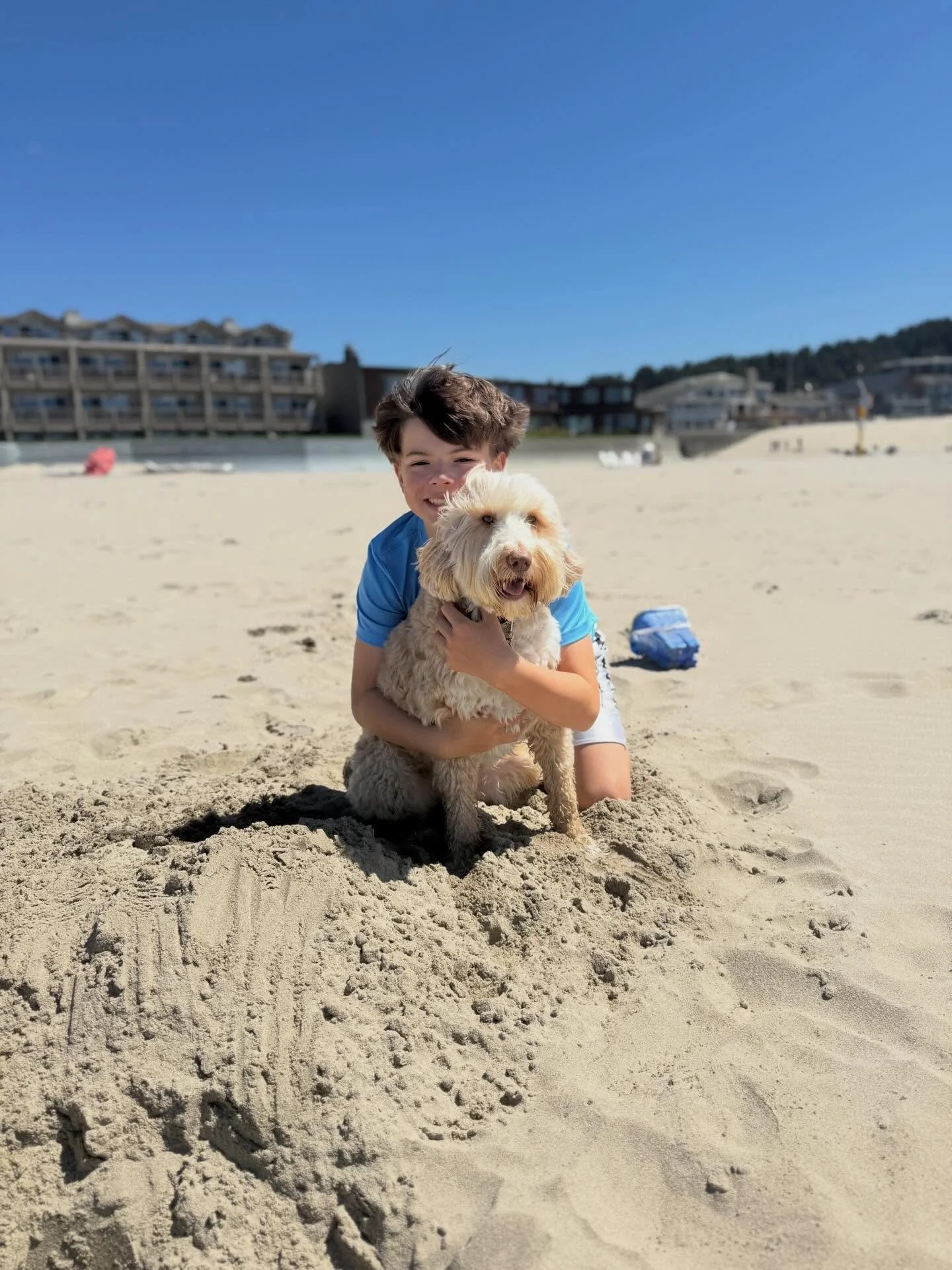 Happy 5th birthday to this goofy, ball-loving, always up for any adventure doodle. We all love Cooper so much, but especially Landon! 🐶