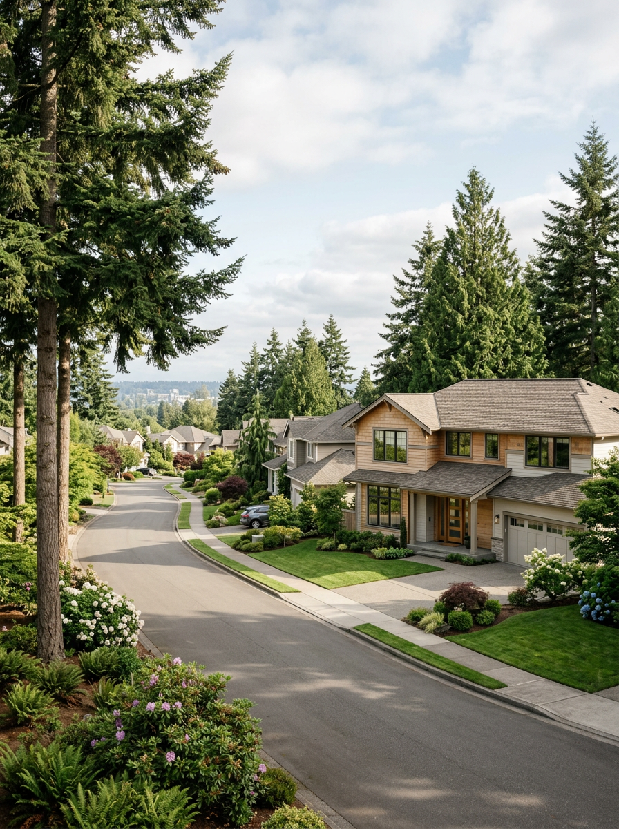 East Bellevue, Washington residential neighborhood