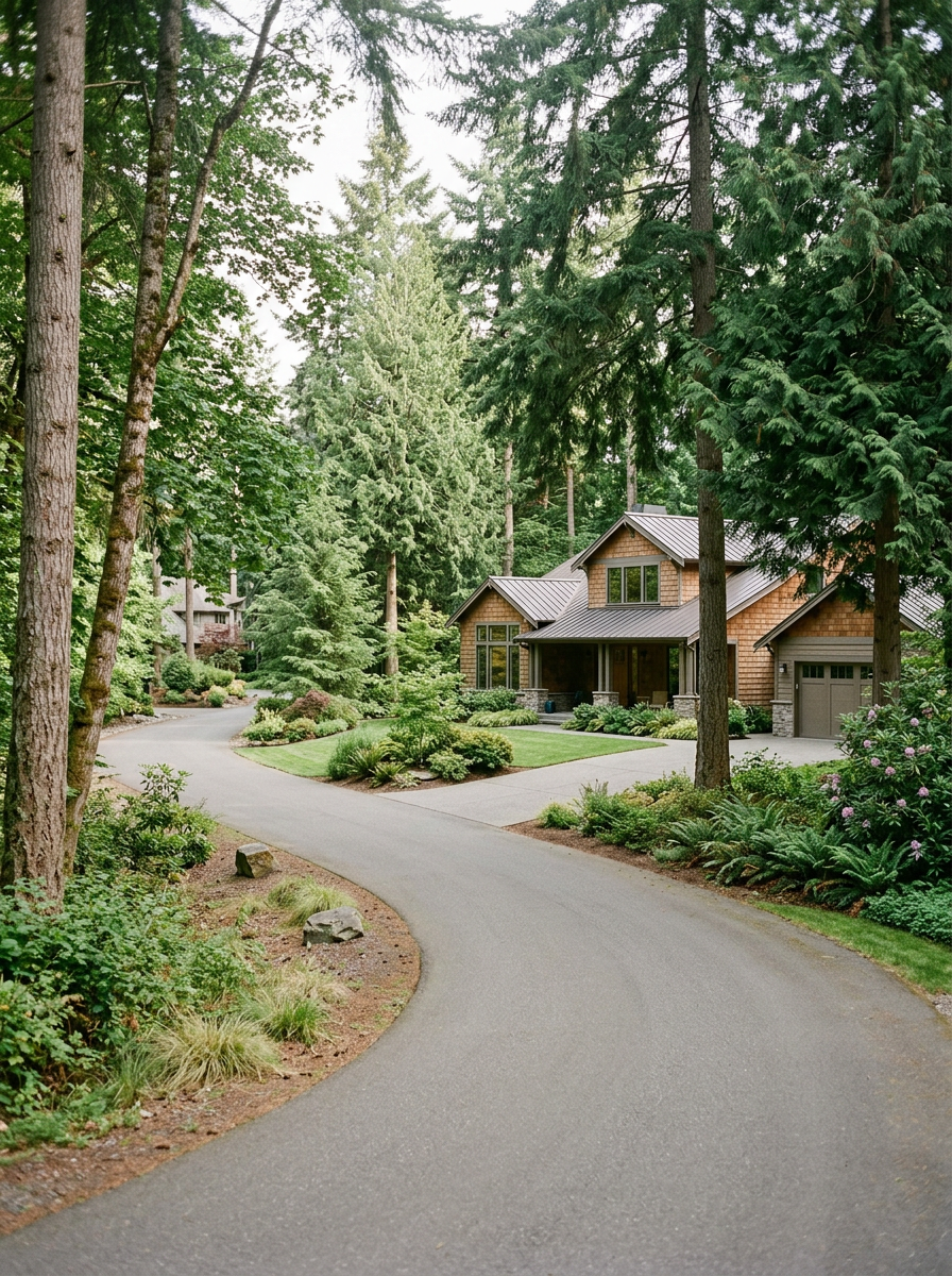 North Redmond, Washington neighborhood with tree-lined streets and homes