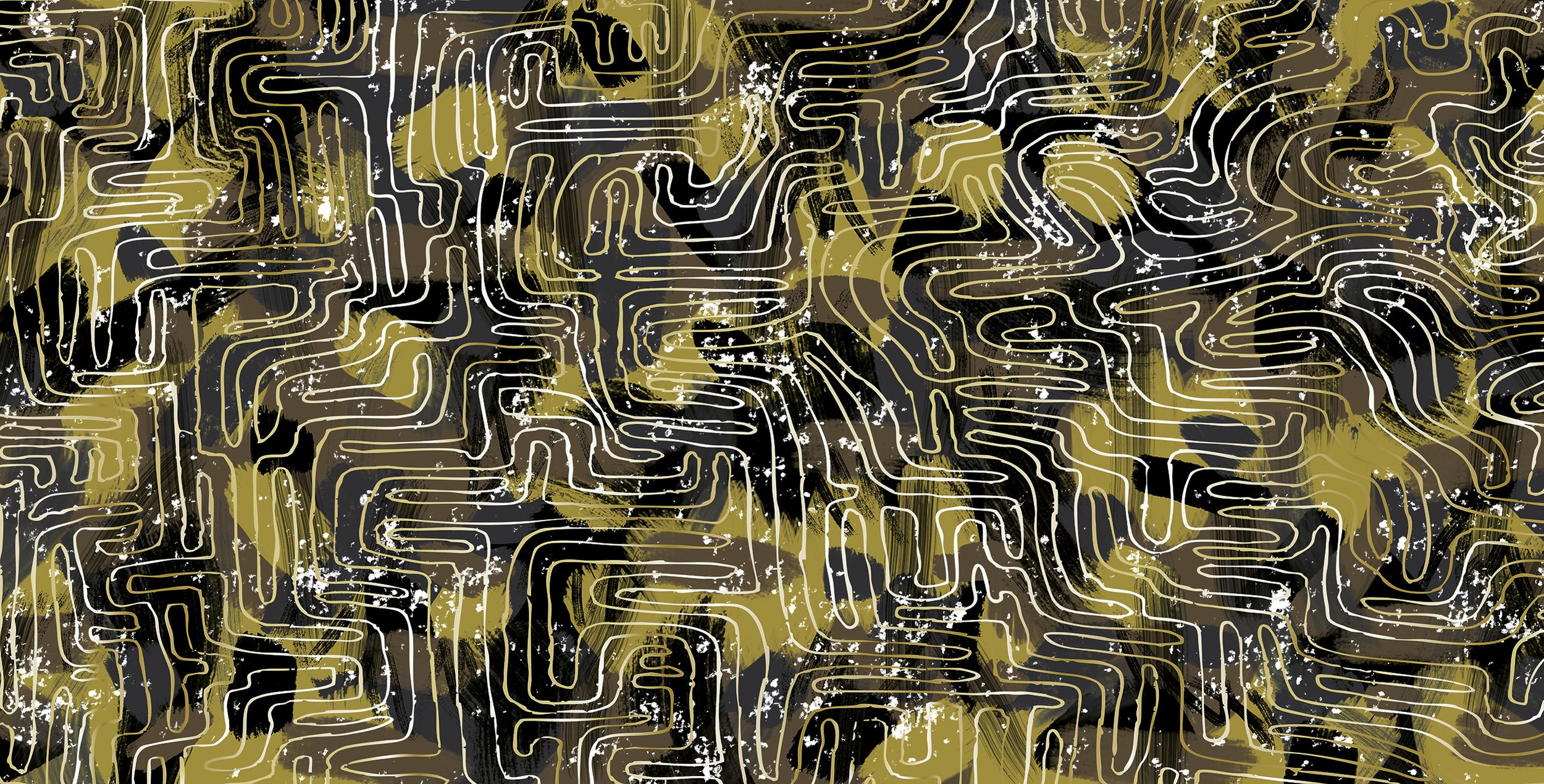 IC1-06-01 Squiggle Maze - Golden