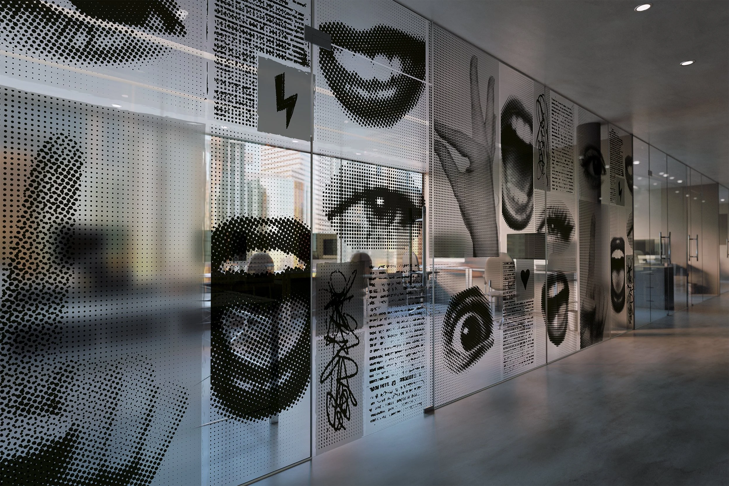 IC1-36-07 Talk To Me - Gossip Column Window Film