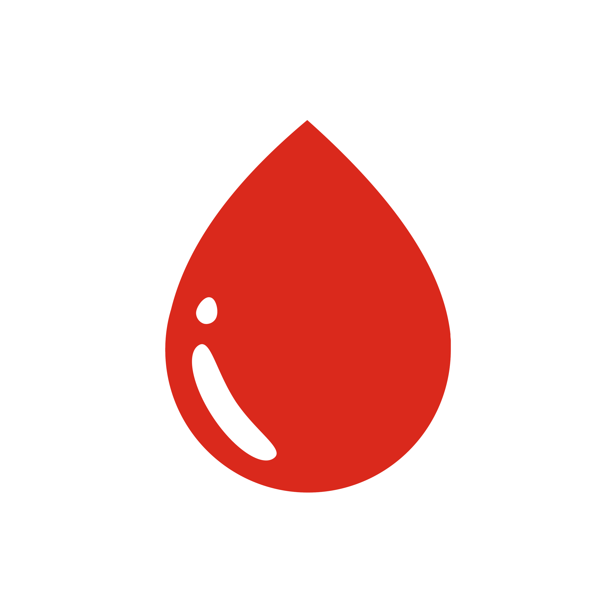 Logo de una gota de sangre con una sonrisa