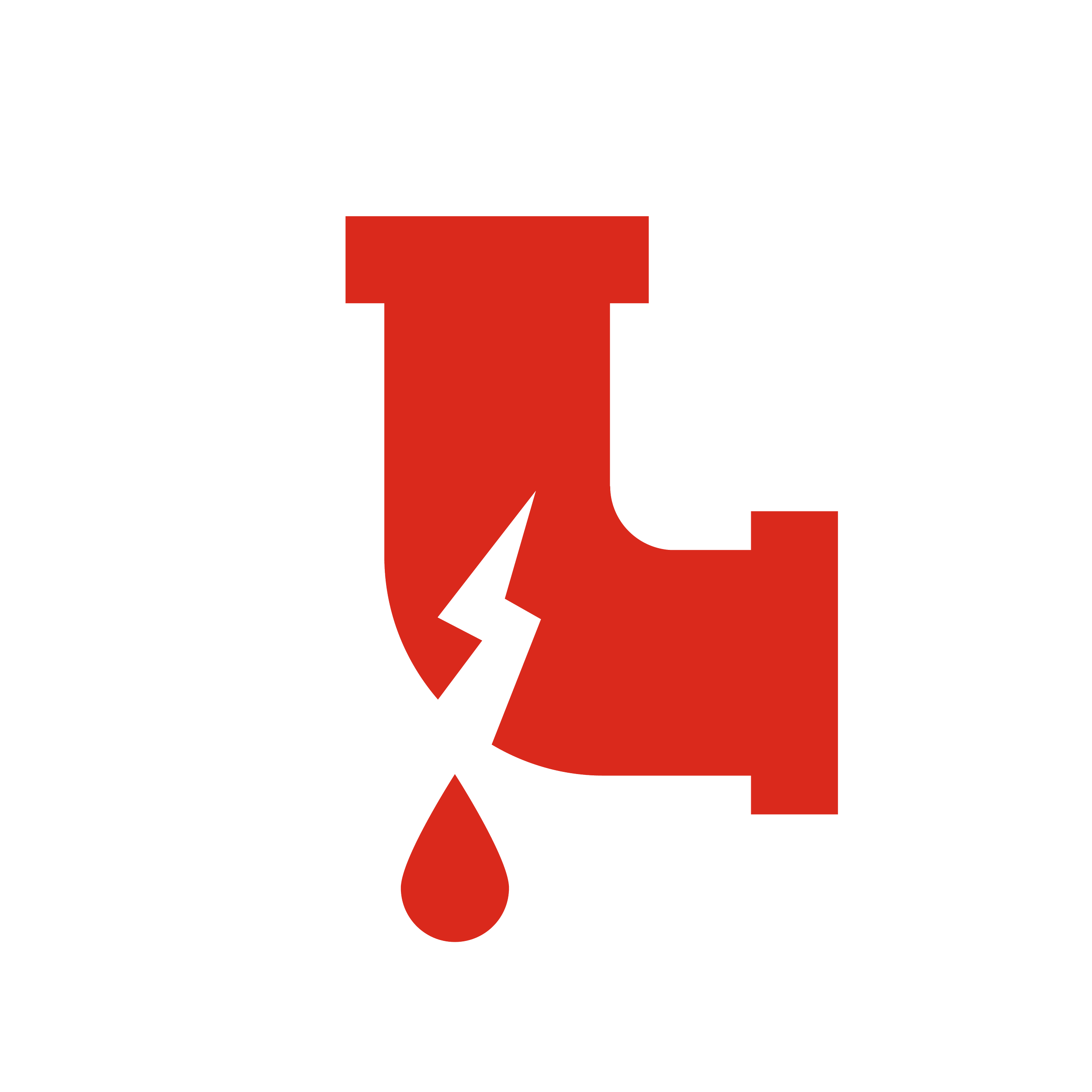 Símbolo de peligro de fuga de líquidos peligrosos, con gotas de líquido y un relámpago en un tubo de ensayo
