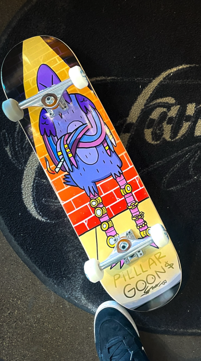 Skate deck for Pilllar Forum, Click the image to purchase the deck.