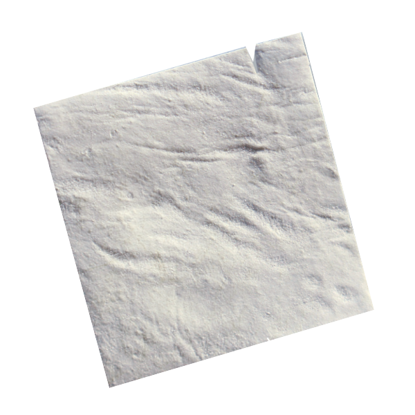 Close-up of a crumpled piece of white tissue paper.