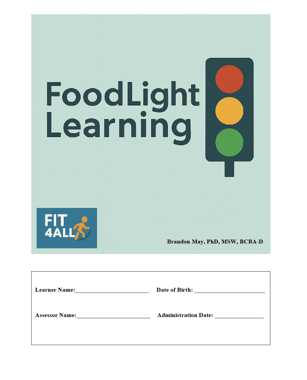 FoodLight Learning Scoring Booklet