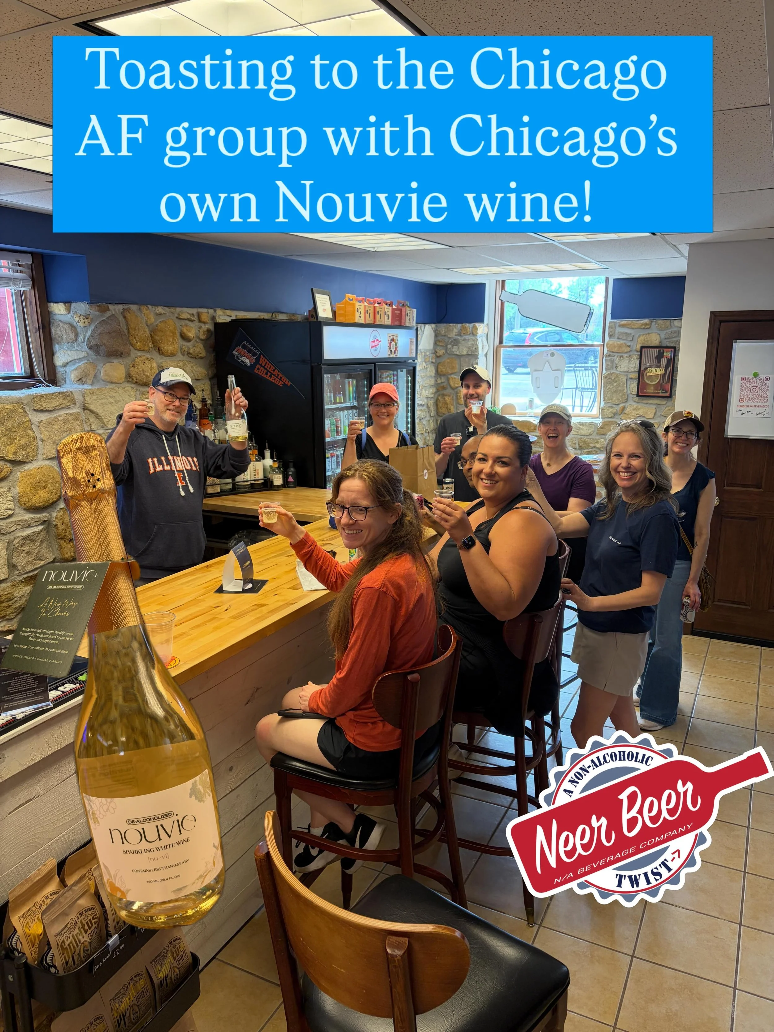 Thank you to Carrie and the #chicagoafcommunity group for stopping by Neer Beer! It was great meeting you all! #goodtimes #nabottleshop #nonalcoholic