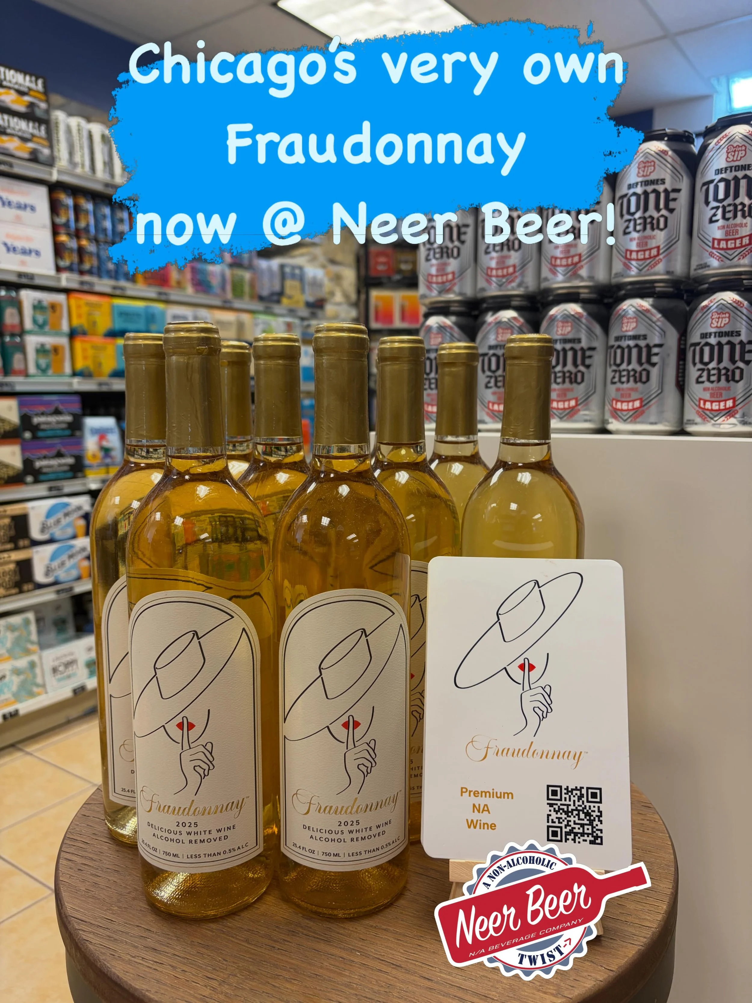 A beautiful Sauvignon Blanc with notes of stone fruit, green apple and honeycomb. Support local! #nawine #nonalcoholic #chicago