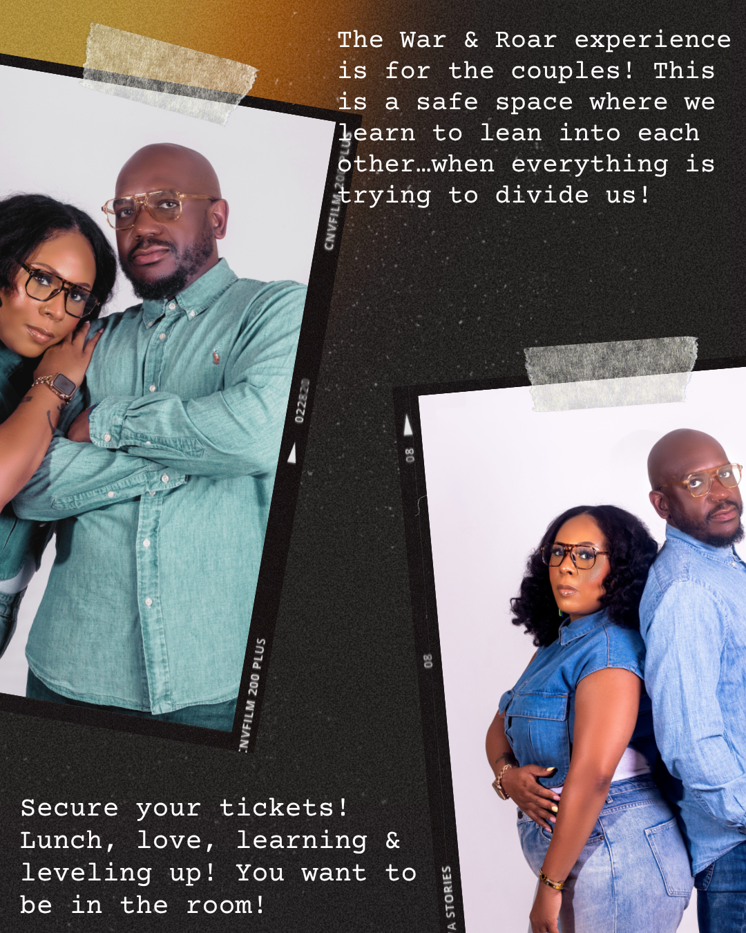 The War & Roar experience is for the couples! This is a safe space where we learn to lean into each other…when everything is trying to divide us!.png