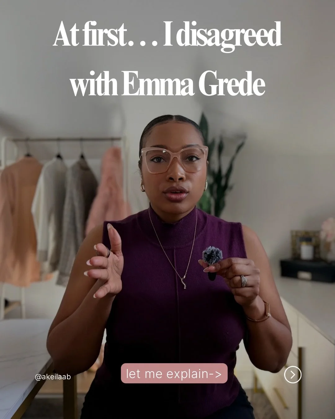 Ok ok ok&hellip;here me out 🙃

At first&hellip; I disagreed with Emma Grede

Because it felt like she was saying
&ldquo;if you&rsquo;re not in the office, you won&rsquo;t move up&rdquo;

And for a lot of women&hellip; that doesn&rsquo;t feel fair

B
