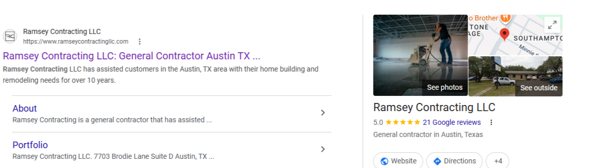 Website Rating and Google Search