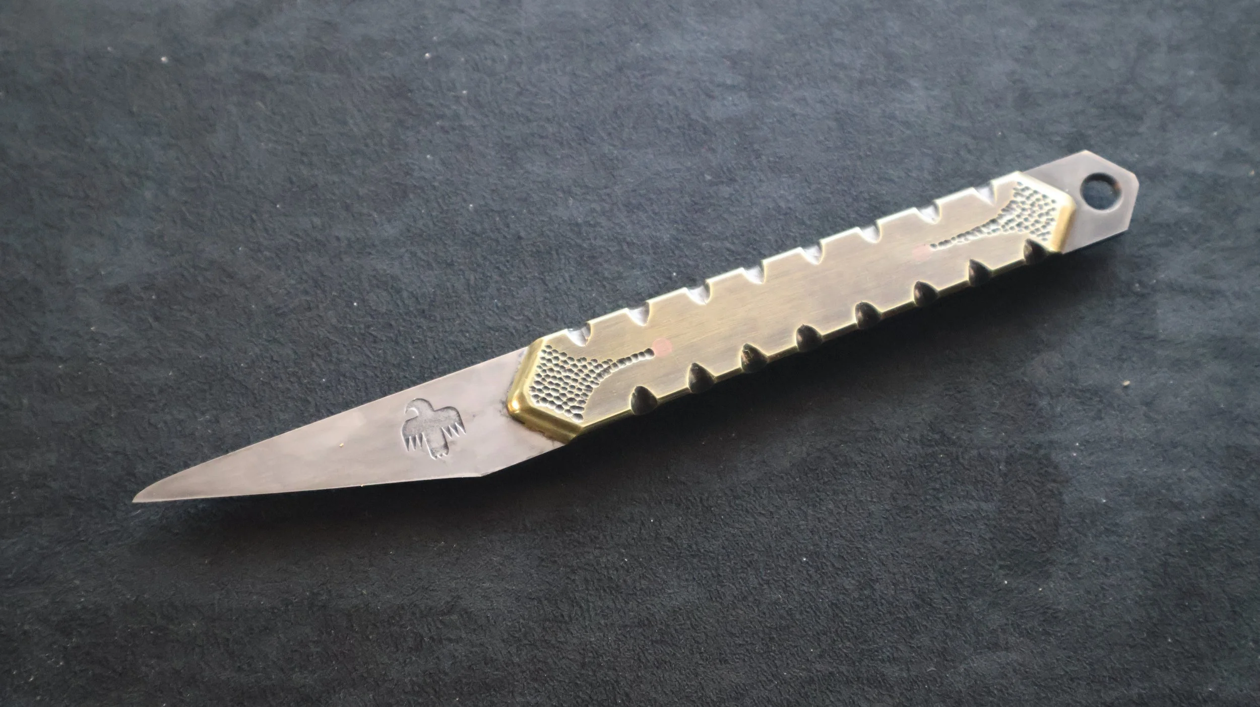 Forged Kiridashi w/ Brass Handle