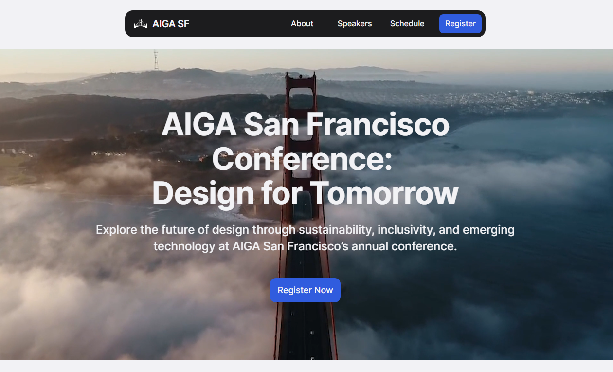 AIGA San Francisco – Event Page