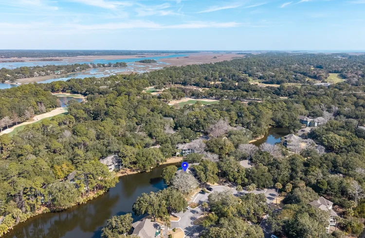 Drone view of East Beach Village