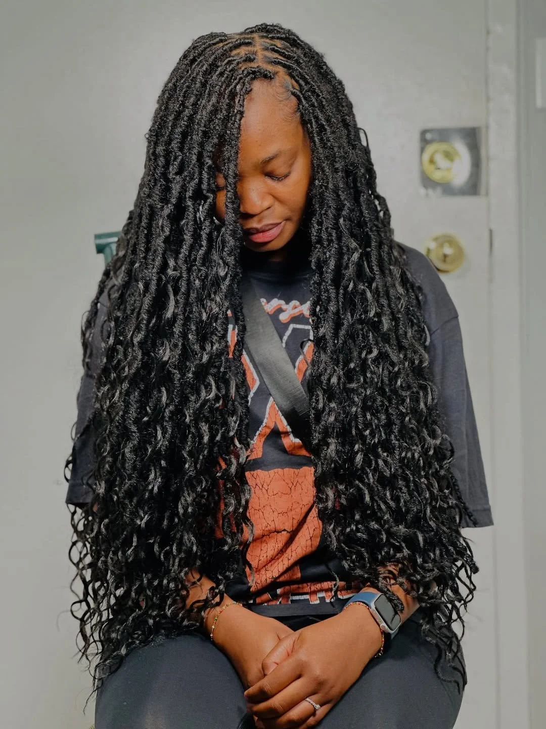 Soft Locs with Wavy Ends , Boho locs✨