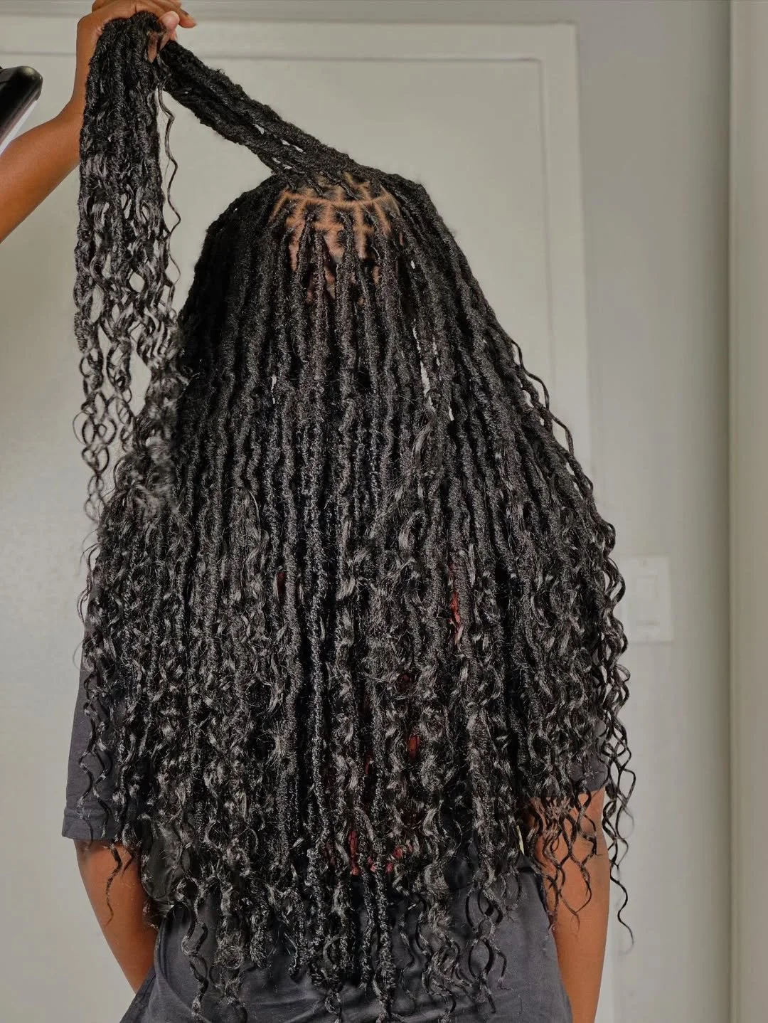 Soft Locs with Wavy Ends , Boho locs✨