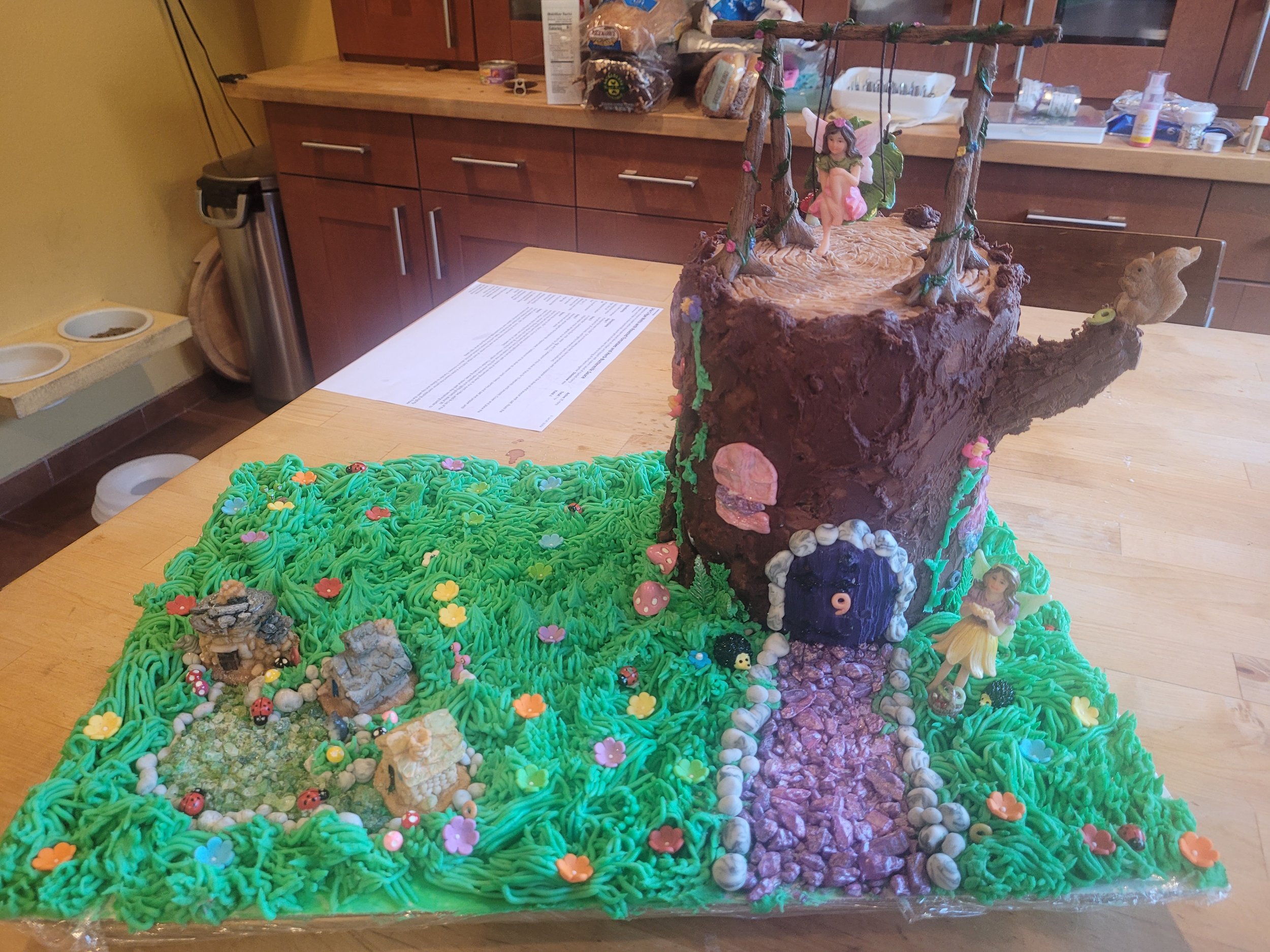 Fairy land interactive cake