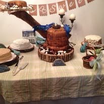 Wild Woodland Wedding Cake for nature loving couple