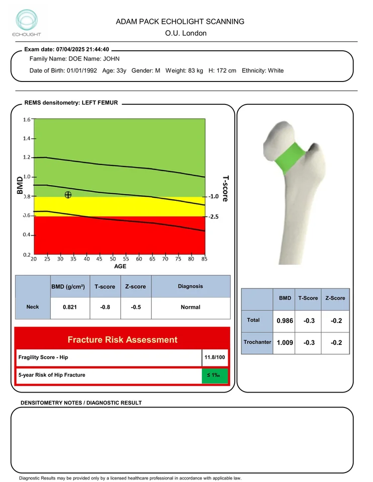REMS report image preview - Adam Pack example A