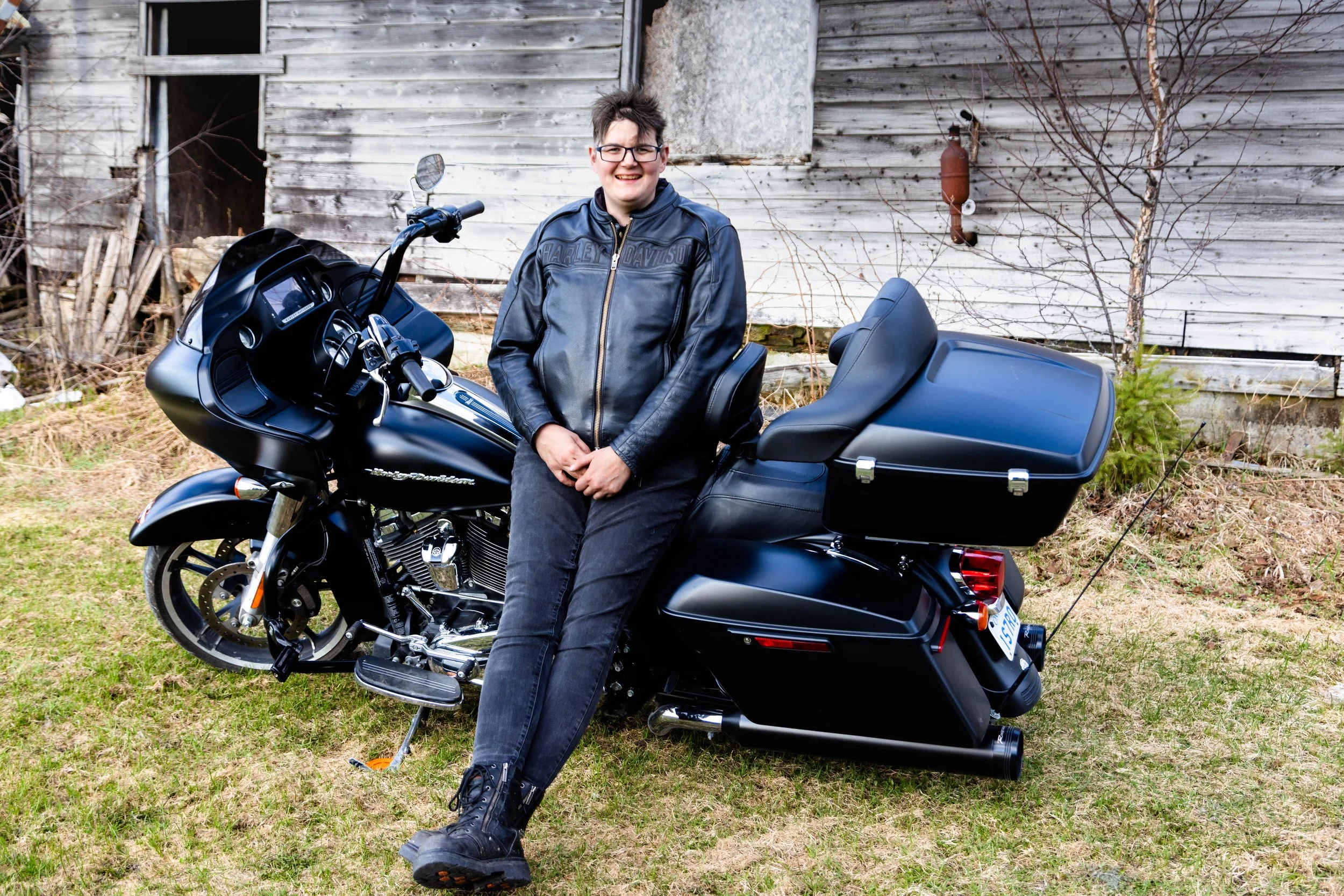 Motorcycle Portrait Session with Isabelle | Temiskaming Shores, Ontario