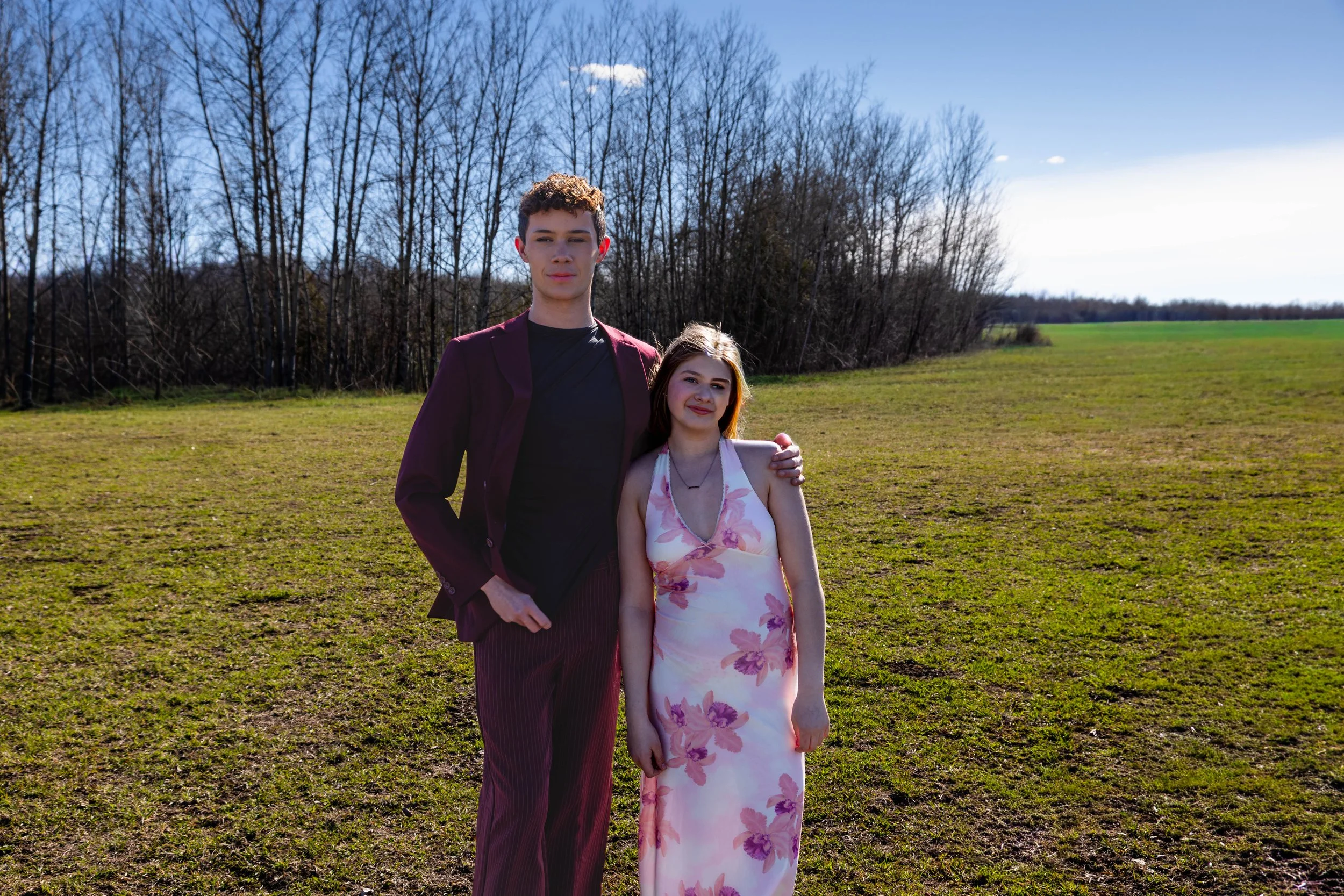 Styled Prom Portrait Session with Bella &amp; Cohyn | Temiskaming Shores, Ontario