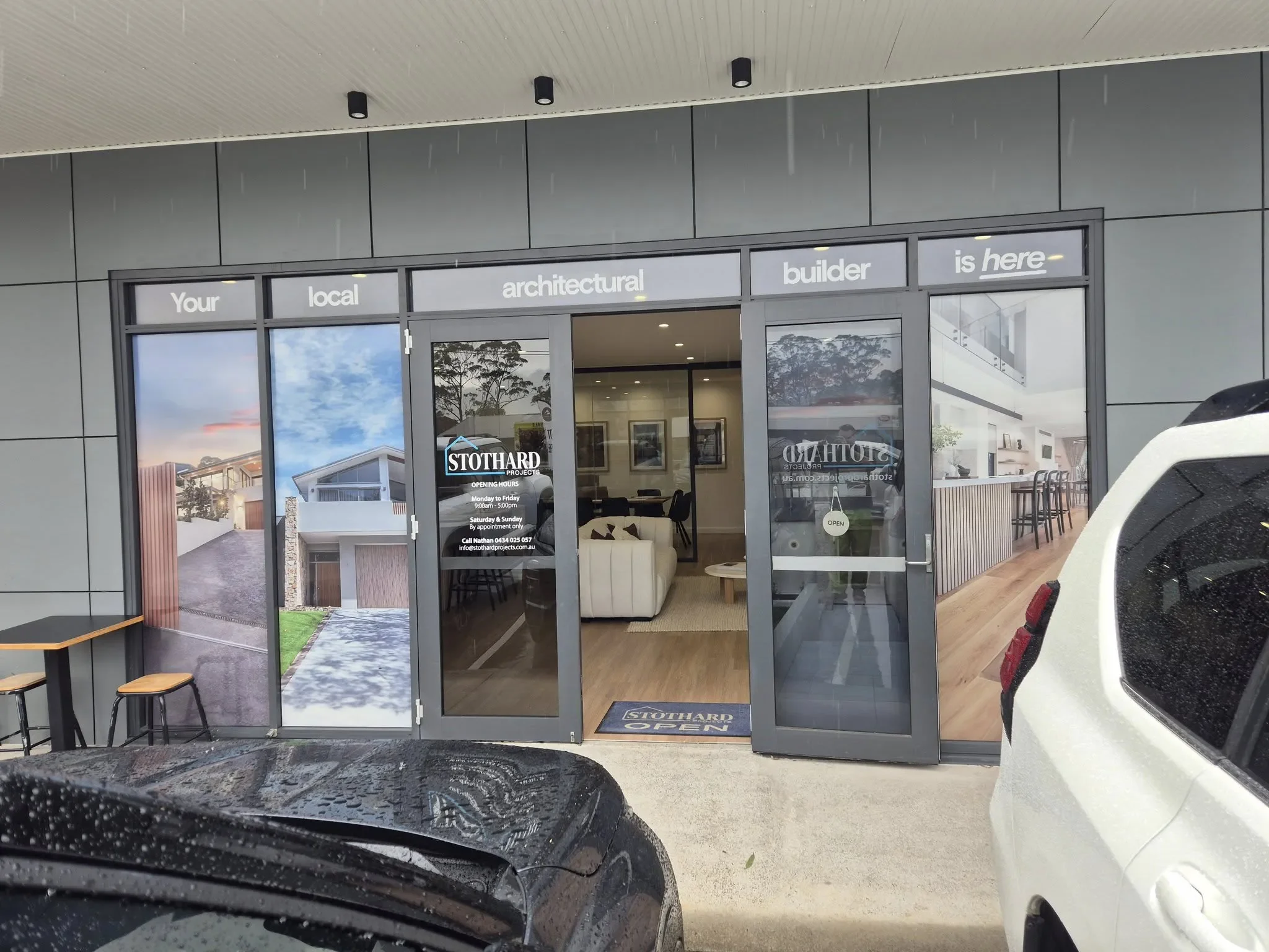 Industrial shopfront clean windows 