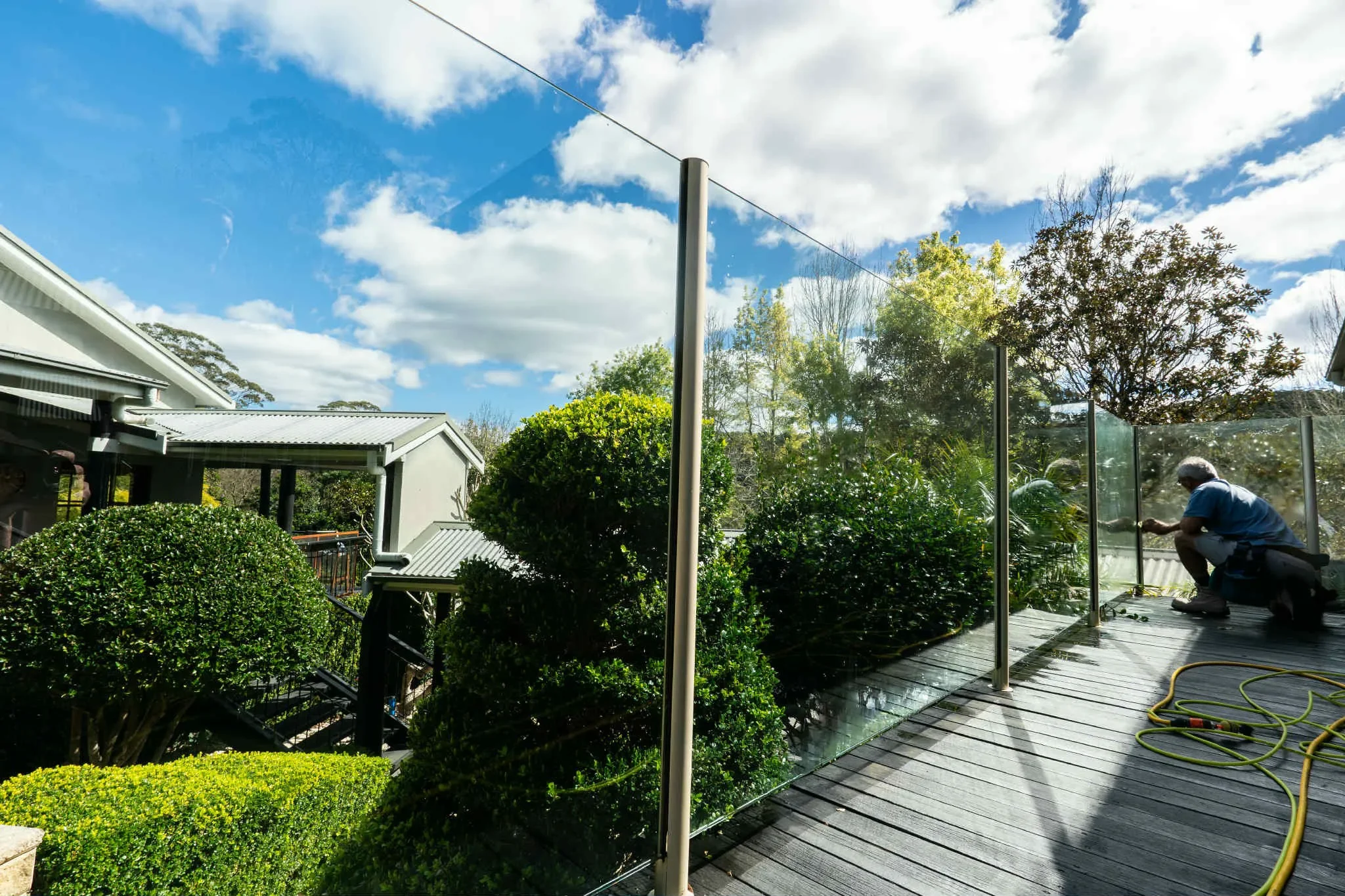 Balcony glass cleaning Central Coast