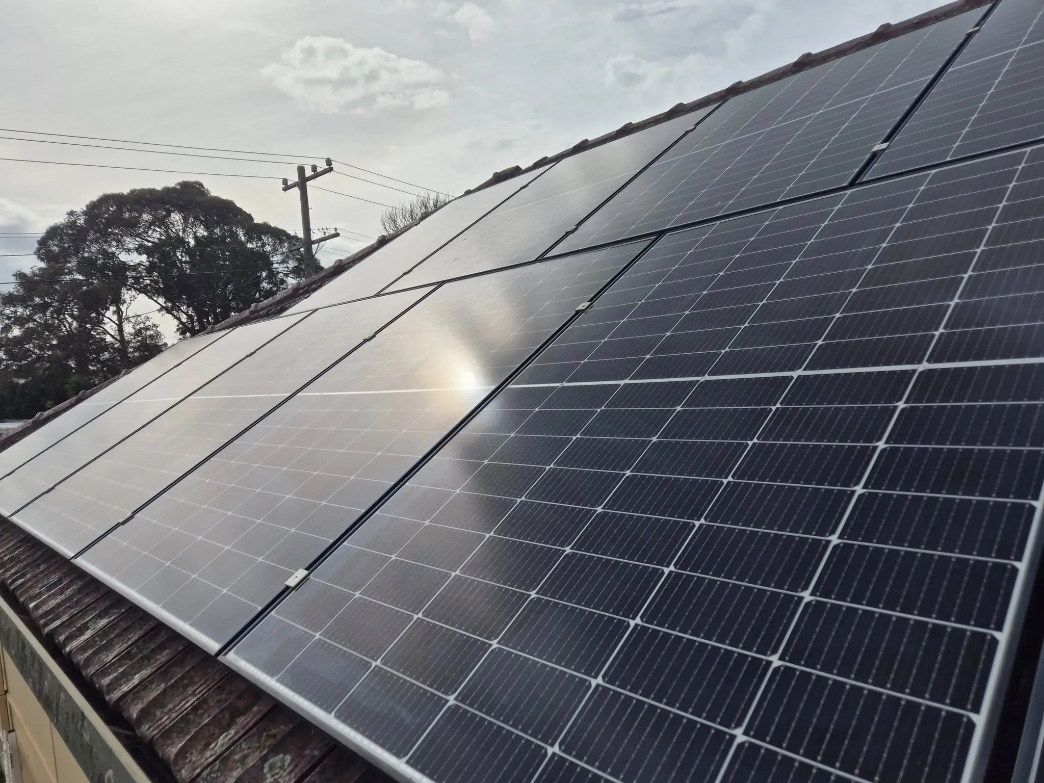 sparkling clean solar panels