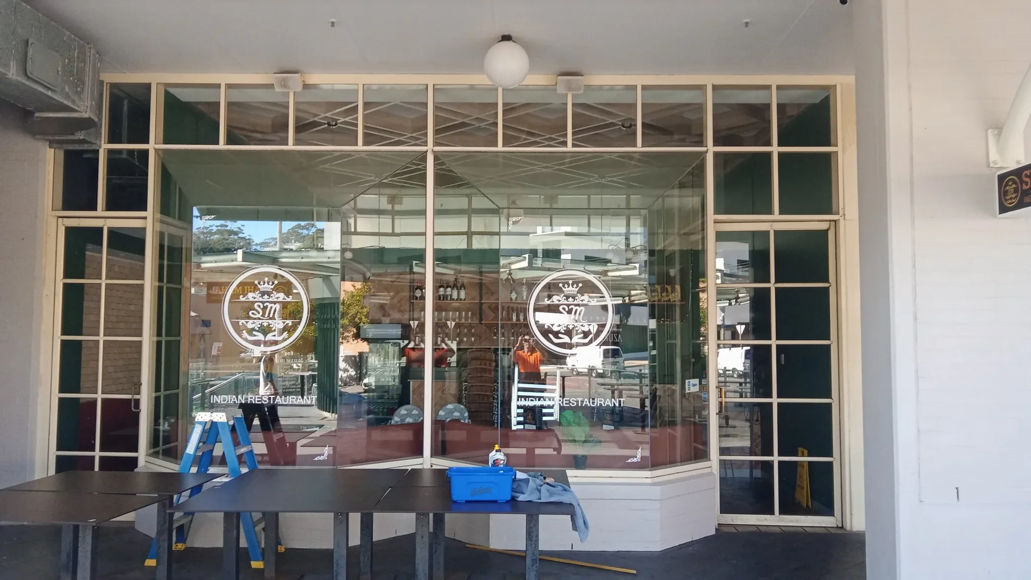 Shopfront windows clean