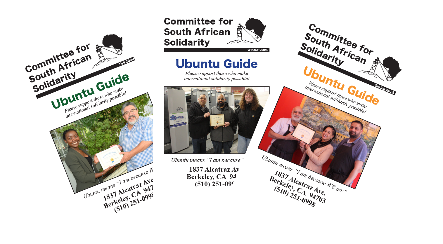 Image of three covers of Ubuntu Guide