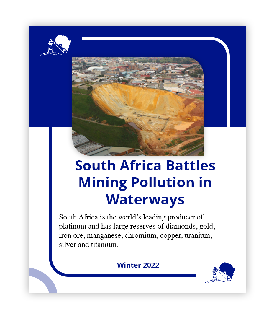 South Africa Battles Mining Pollution in Waterways