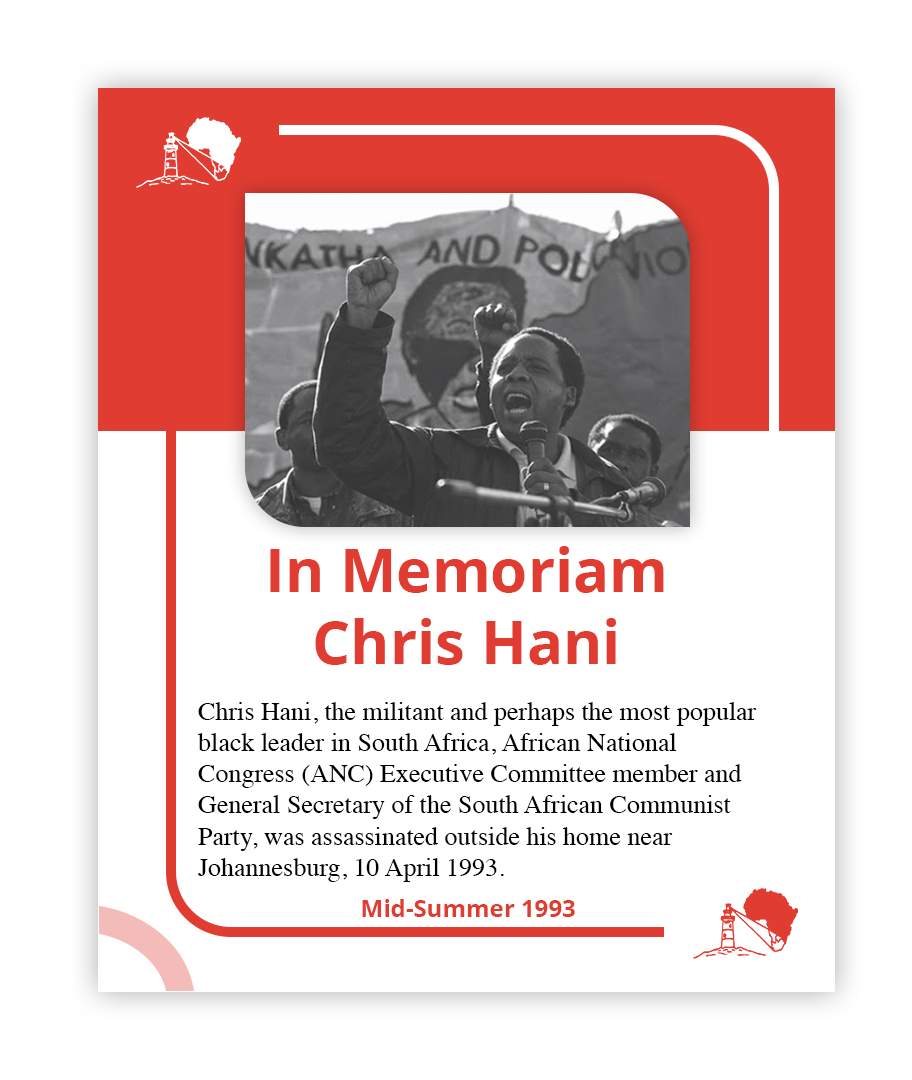In Memoriam Chris Hani