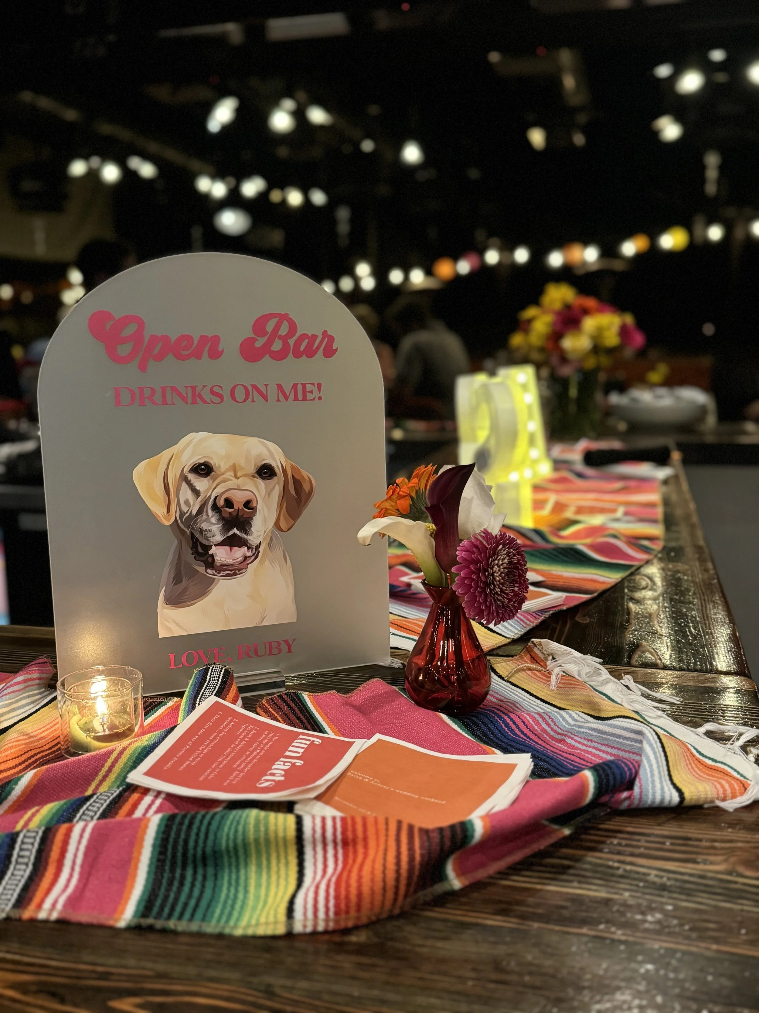Dog-friendly patio at Funky Frida's