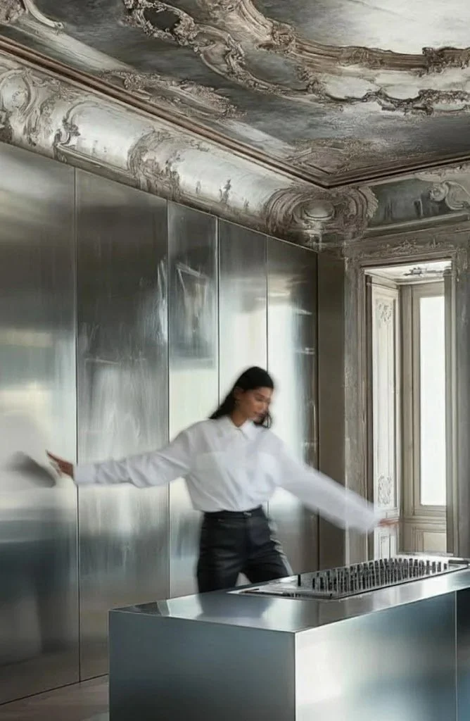 Feng Shui completion and clarity energy — silver and white modern interiors symbolizing refinement and creative closure by Feng Shui by J.