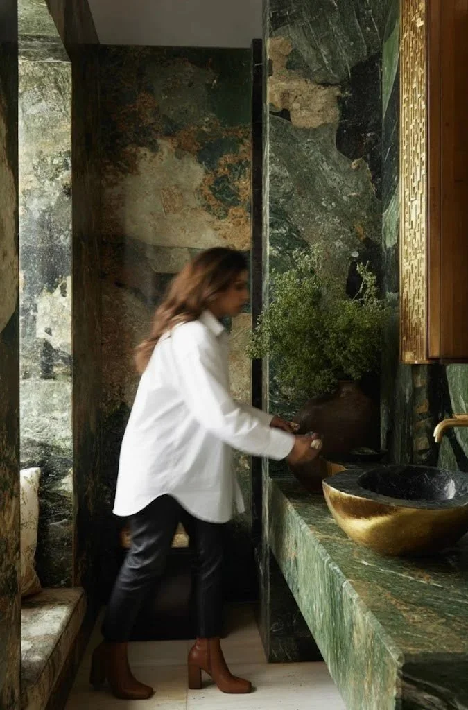 Feng Shui wood element for new beginnings — green marble and natural textures representing growth, vitality, and renewal by Feng Shui by J.