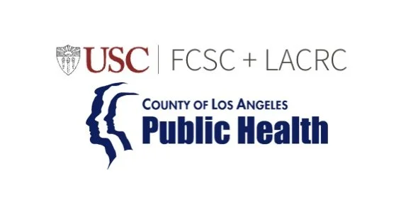 USC FCSC and LA County Public Health logos