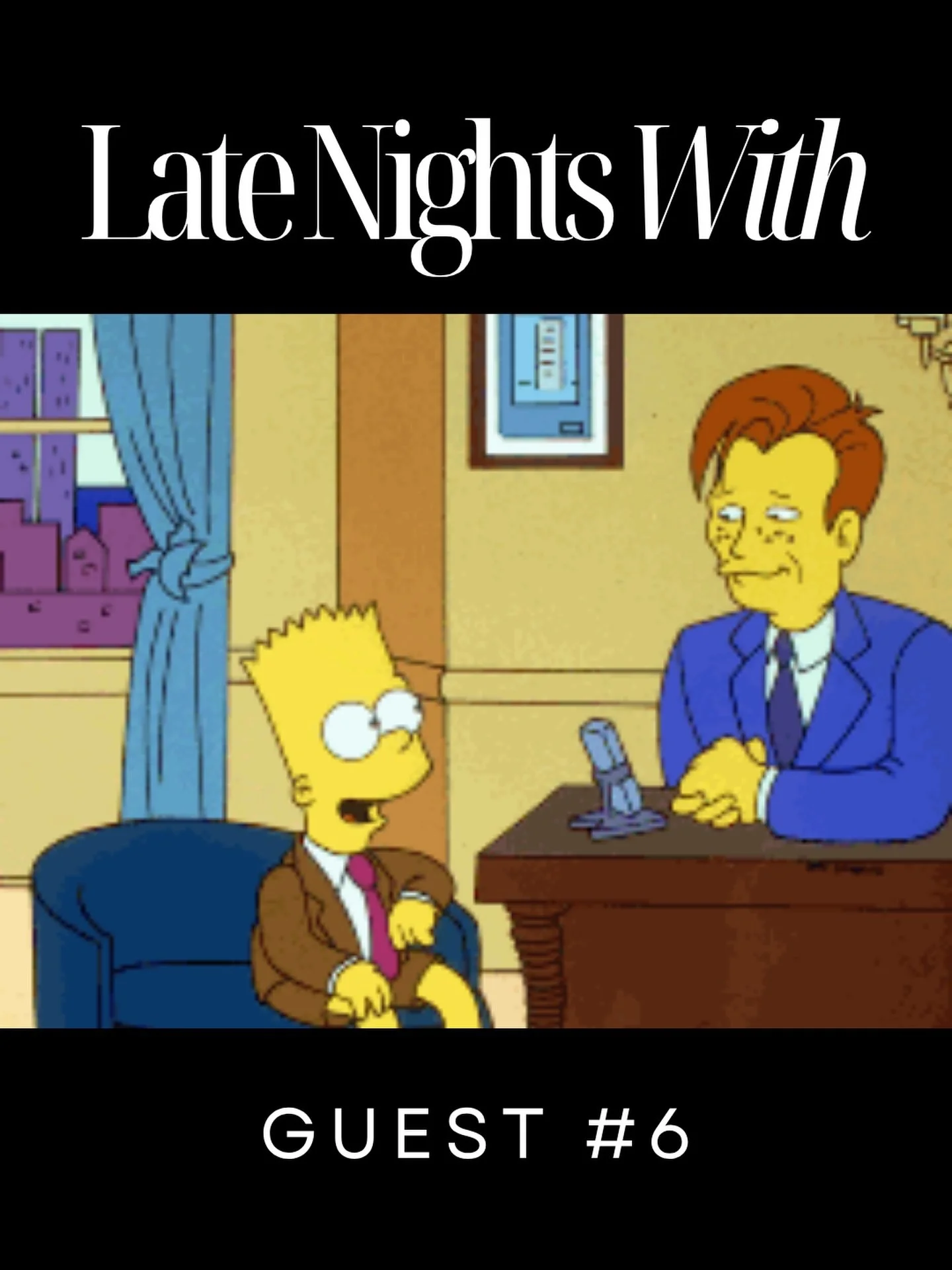 A cartoon kid from Springfield just made our Late Nights With&hellip; list 👀

Late Nights With Guest #6 is here and yes, we wrote a whole blog about a cartoon character 😂 
First time for everything and honestly it might be one of my favorite ones w