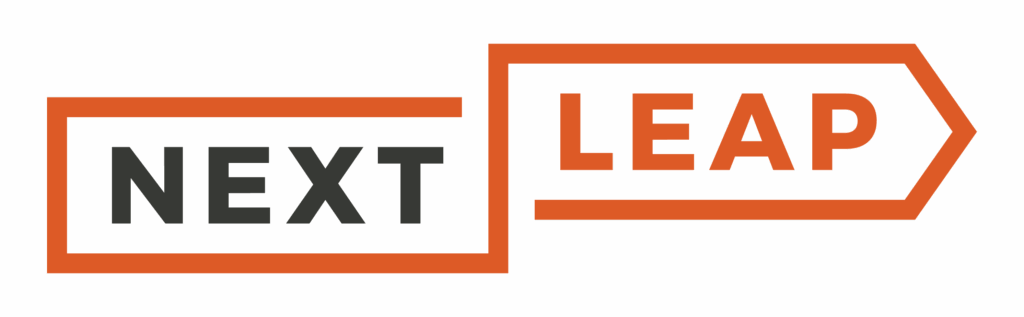 Next Leap Logo. Bridgeway Capital Creative Entrepreneur Accelerator Program