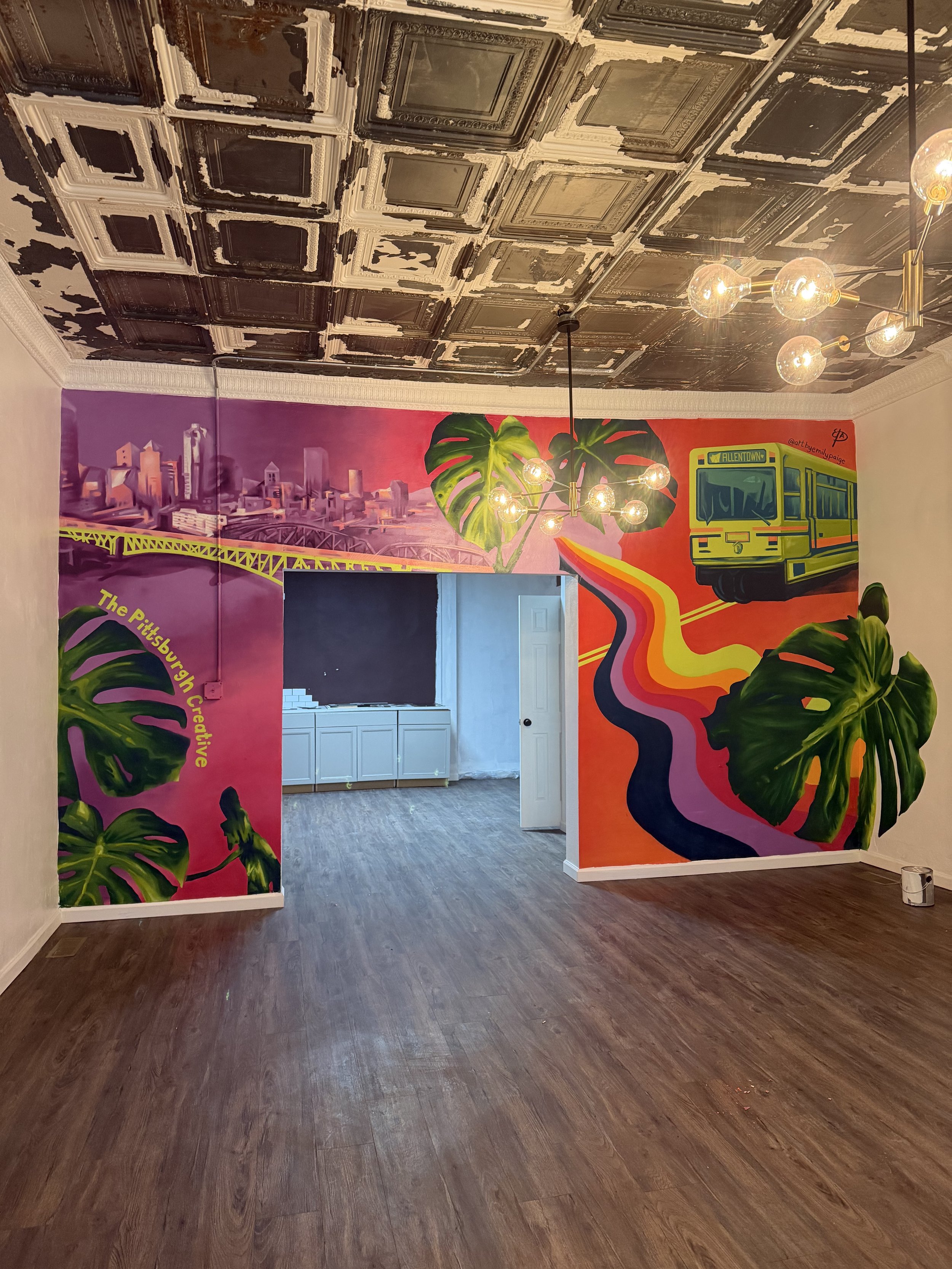 The Pittsburgh Creative Custom Mural | Allentown, PA. | 4 ft x 6 ft | Spray Paint | 2026