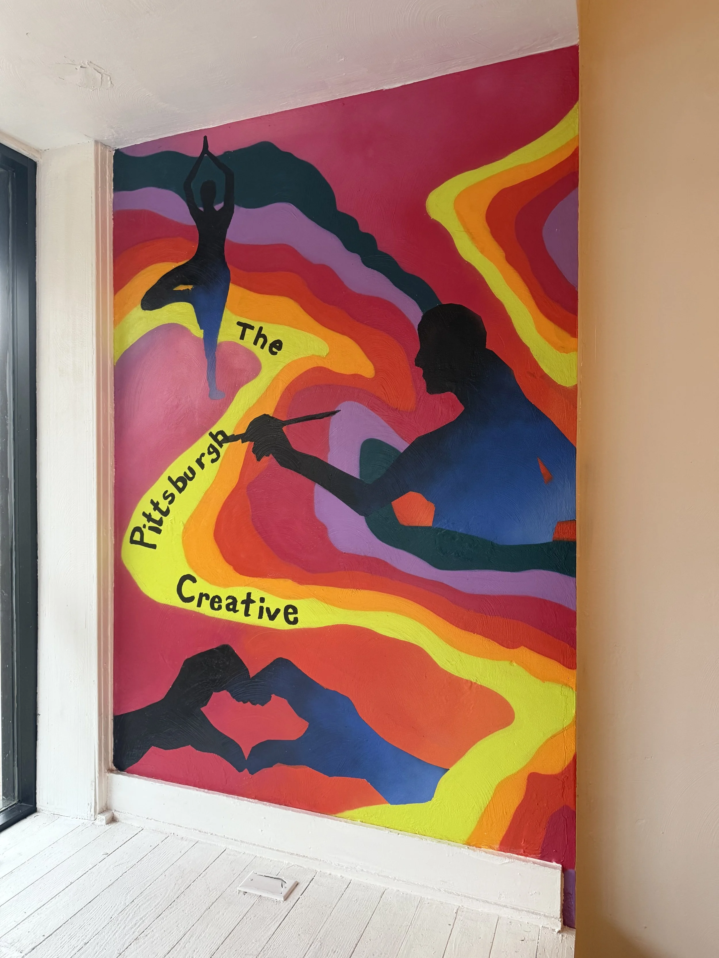 The Pittsburgh Creative Title Wall | Allentown, PA. | 4 ft x 6 ft | Spray Paint | 2026