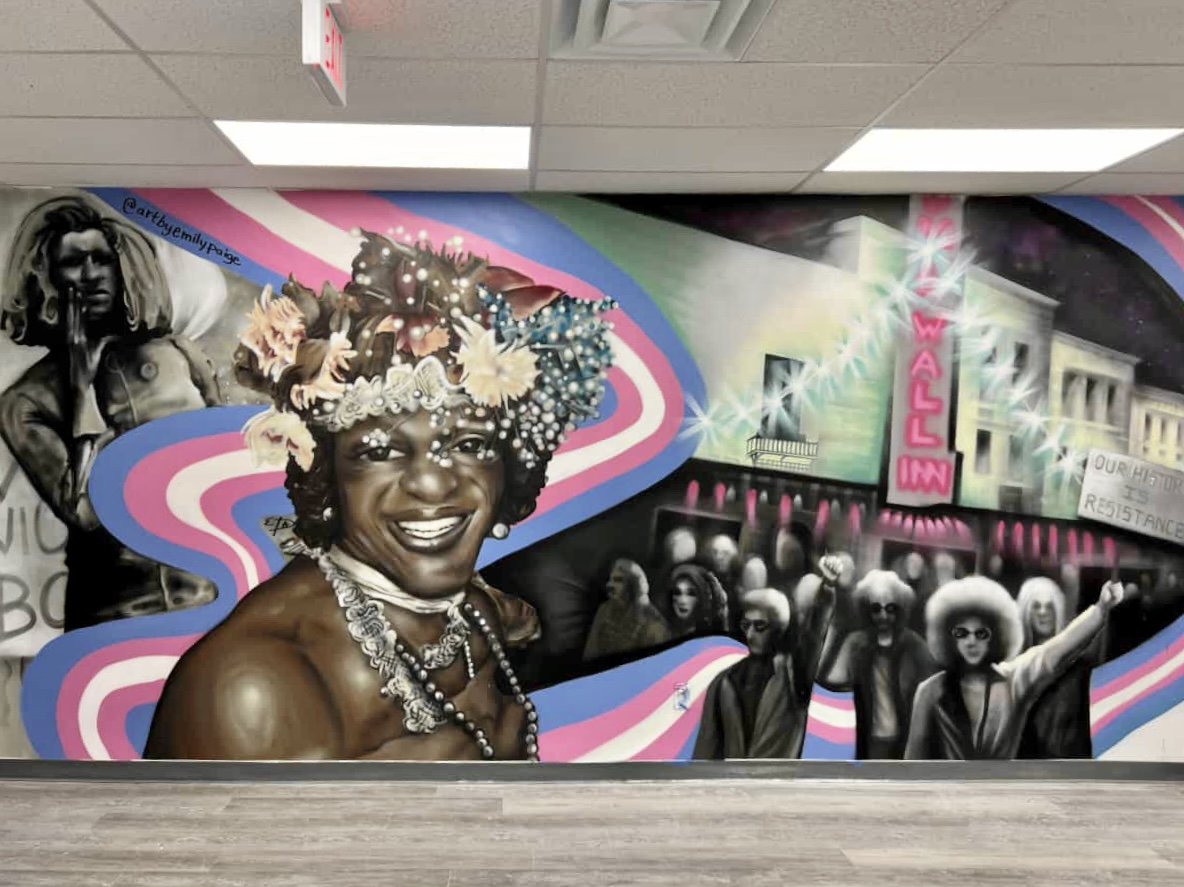 Marsha P. Johnson | SisTers Pgh | Pittsburgh, PA. | 10 ft x 20 ft | Spray Paint | 2026