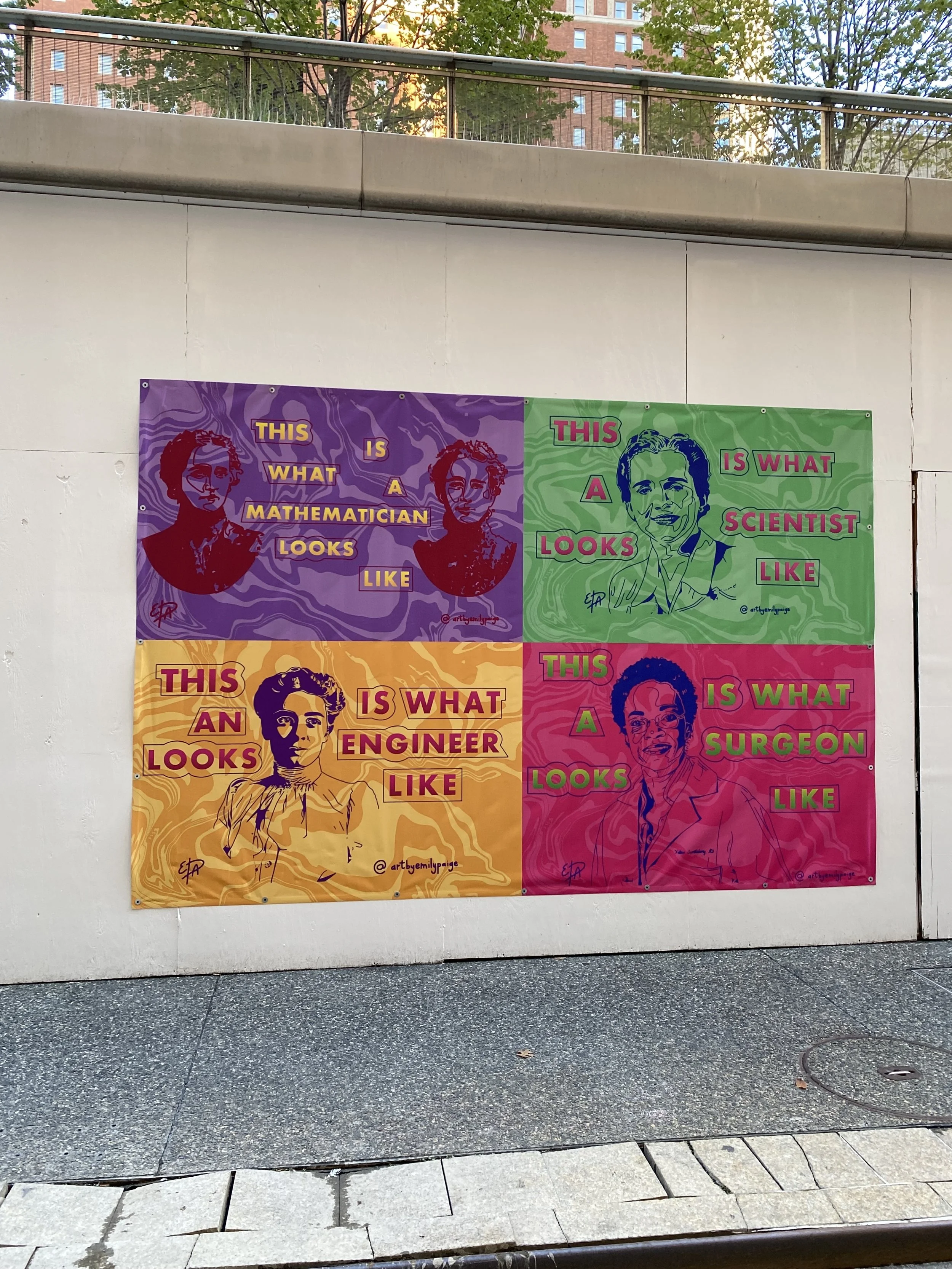 Historical Figures of Pittsburgh | Downtown Pittsburgh, PA. | 8 ft x 6 ft | Digital on Vinyl | 2023