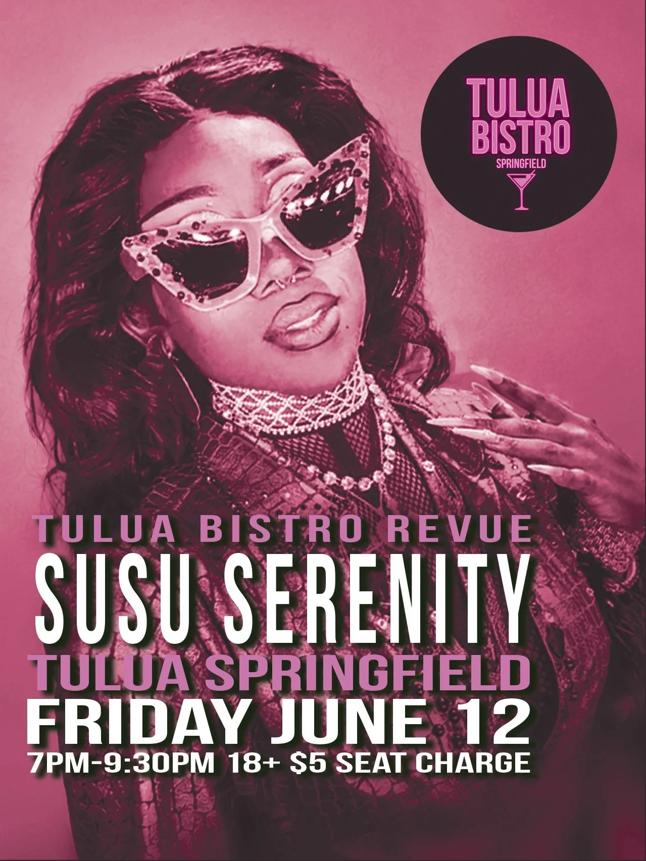 Don&rsquo;t like it? Sue me! @susu.serenity in fact! Gracing our lovely Tulua Bistro Revue Friday June 12!
