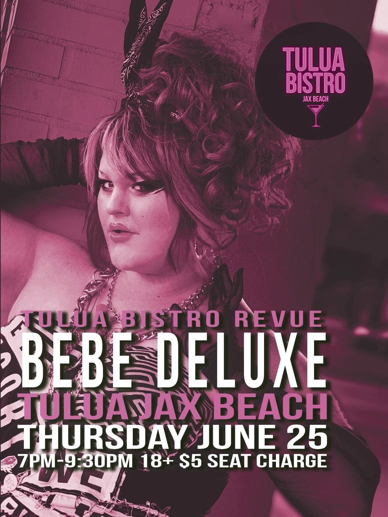WHO⚡️IS⚡️BEBE⚡️DELUXE⚡️! The Bello Mendy doll is buzzing about this Thursday at Tulua Bistro Jax Beach!