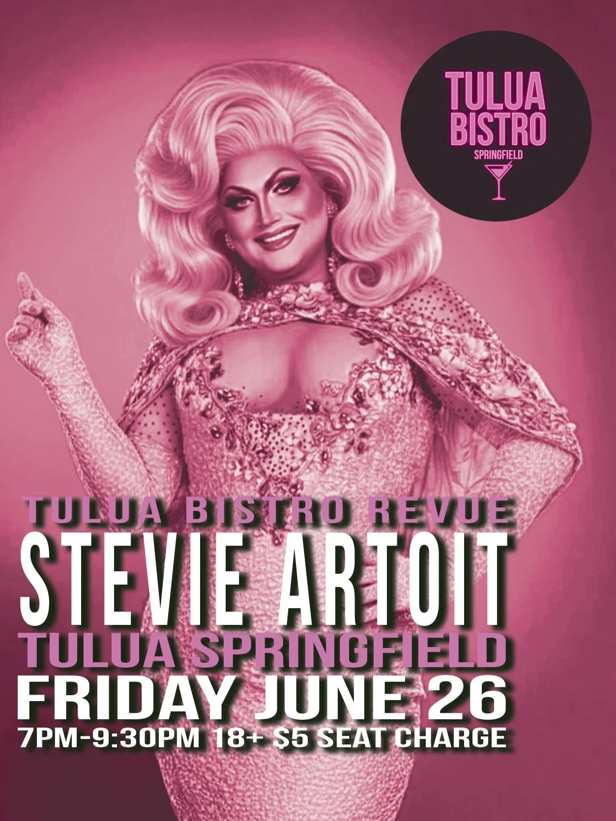 Dolly Would? And so would @stevieartoit ! Come see the Duval Dolly herself this Friday for our Tulua Bistro Revue Pride closeout!